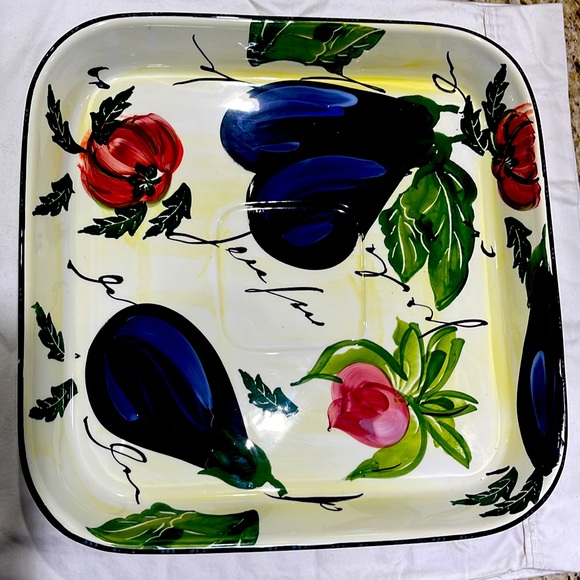Italian Ceramic Appetizer Tray plate Pottery - Picture 3 of 5